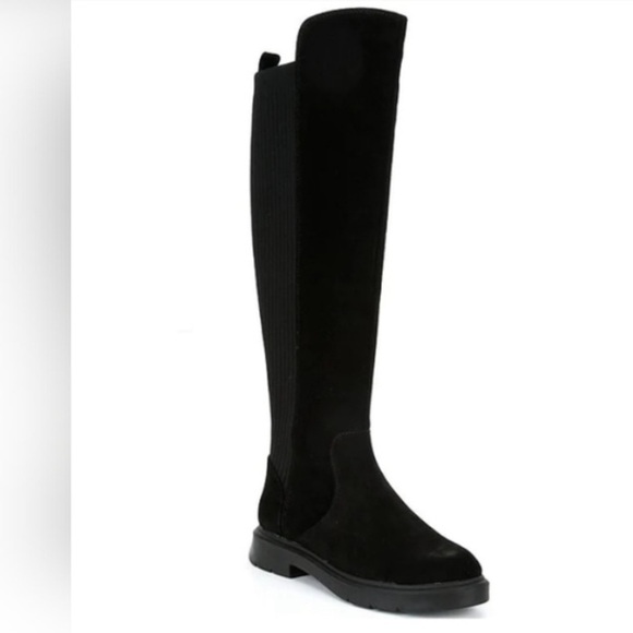 Antonio Melani Pierrcee Suede & Fabric Over-the-Knee Boots Size 7 - Picture 1 of 10